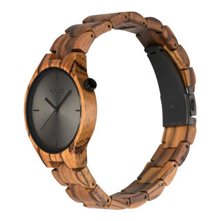 HOT&TOT | YUCA WOODEN WATCH | 40MM | ZEBRANO WOOD