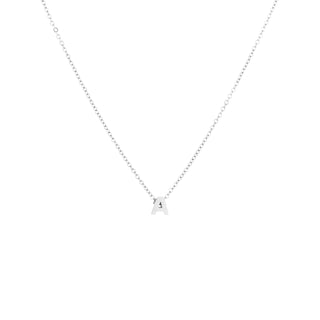 Letter necklace silver
