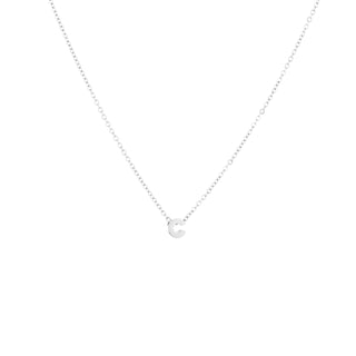 Letter necklace silver