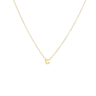 Letter necklace gold