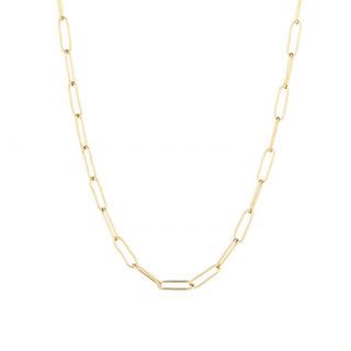 Michelle Bijoux Necklace Link Thin Gold