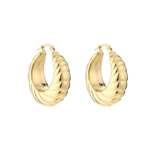 Ohrringe von Michelle Bijoux, verziert mit einem runden Ring