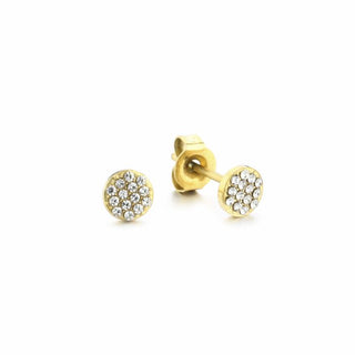 Michelle Bijoux Ear Stud Round Crystal