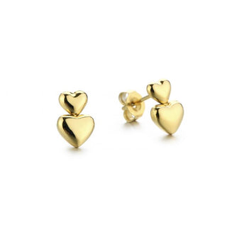 Michelle Bijoux Earring Two Hearts