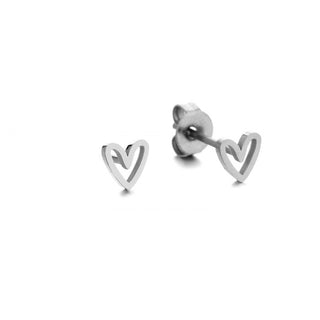 Michelle Bijoux Ear Stud Open Heart