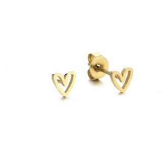 Michelle Bijoux Ear Stud Open Heart