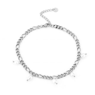 Michelle Bijoux Anklet Coarse Link Pearls