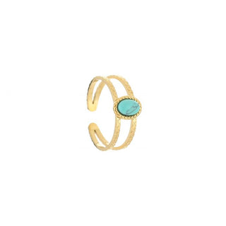 Michelle Bijoux Ring Doppelgold (Einheitsgröße)