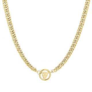 Michelle Bijoux Necklace Panther Head Round