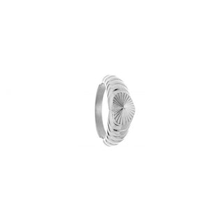 Michelle Bijoux Ring bewerkt hart Zilver