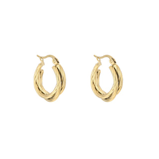 Kaufen gold Michelle Bijoux Dreifach-Creolen-Ohrring