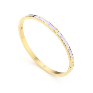 Michelle Bijoux Bracelet Purple Crocodile Gold/Purple