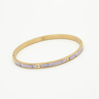 Michelle Bijoux Bracelet Purple Crocodile Gold/Purple