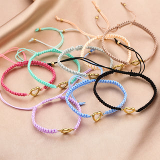 Michelle Bijoux Bracelet Gold Heart various colors