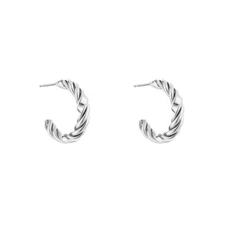Michelle Bijoux Ear stud twisted hoop (3mm)