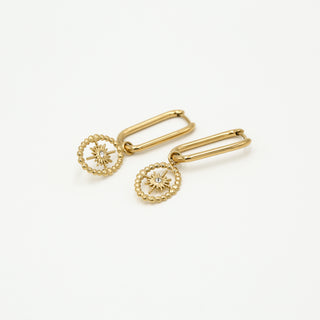 Michelle Bijoux Oorhanger morning star crystal
