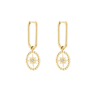 Michelle Bijoux Oorhanger morning star crystal