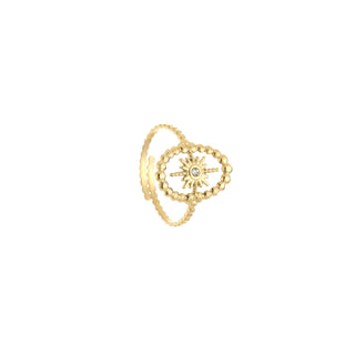 Michelle Bijoux Ring morning star crystal dots