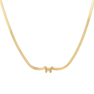 Michelle Bijoux Necklace Butterfly Snake Link