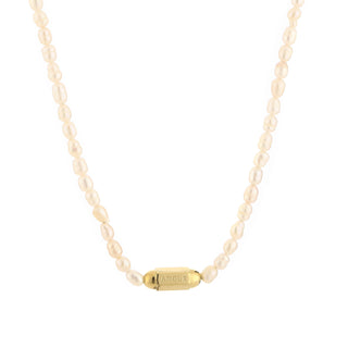 Michelle Bijoux Necklace pearls tube amour