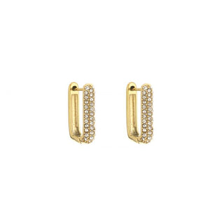 Michelle Bijoux Earring Square Rhinestone