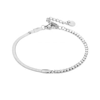 Michelle Bijoux Bracelet (Jewelry) Bracelet Snake And Rhinestones