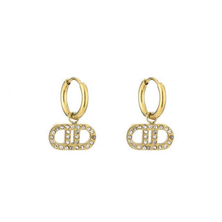 Michelle Bijoux Oorhanger Goodlife Witte Stenen