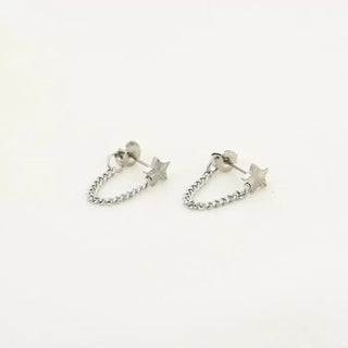 Michelle Bijoux Ear Studs Chain Star