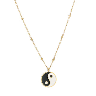 Michelle Bijoux Necklace Balls Yin Yang