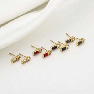 Michelle Bijoux Ear Studs 2 Stones