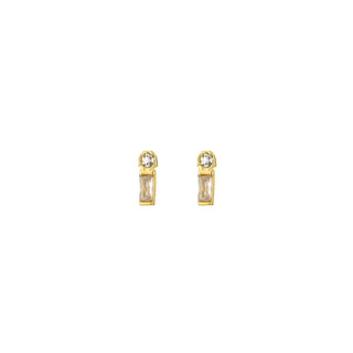 Michelle Bijoux Ear Studs 2 Stones