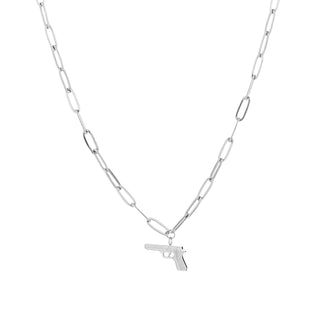 Michelle Bijoux Collier Paper Clips Pistol