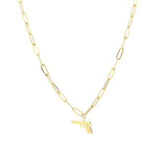 Michelle Bijoux Collier Paper Clips Pistol