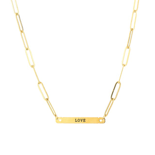 Michelle Bijoux Necklace Links Love