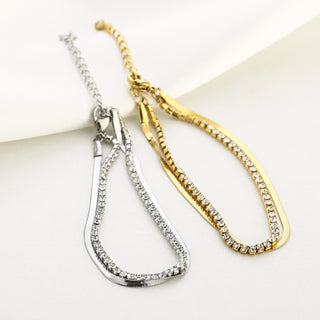 Michelle Bijoux Bracelet (jewelry) Snake and rhinestones