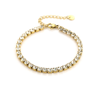 Kopen goud Michelle Bijoux Armband (sieraad) Witte Stenen