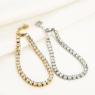 Michelle Bijoux Armband (Schmuck) Weiße Steine