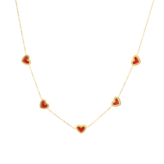 Michelle Bijoux Necklace Hearts