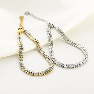 Michelle Bijoux Bracelet (jewelry) Double rhinestones