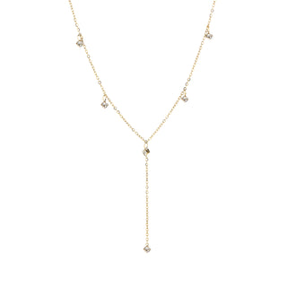 Bijoutheek Collier Y Witte Stenen