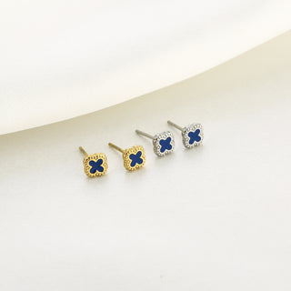 Michelle Bijoux Ear Studs Clover gold (5mm)
