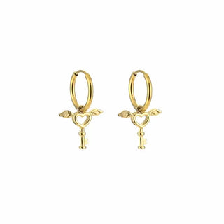 Michelle Bijoux Earrings Heart Wings