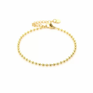Bijoutheek-Armband (Schmuck) Kugeln klein Gold