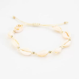 Kaufen beige Bijoutheek Knöchelschmuck Muscheln Kugeln