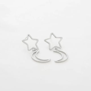 Michelle Bijoux Ear Studs Moon Star Edited