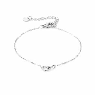Bijoutheek Bracelet (Jewelry) open heart infinity