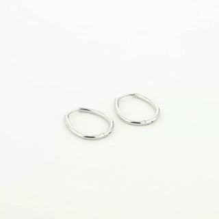 Kaufen silber Bijoutheek Ohrringe Oval mittel