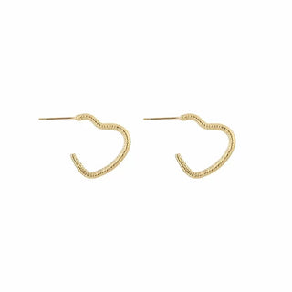 Bijoutheek Ear studs decorated heart (2cm)