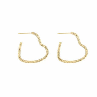 Bijoutheek Ear studs decorated heart (2.5cm)