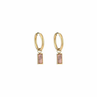 Kopen roze Bijoutheek Oorhangers baget